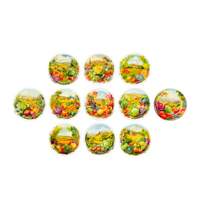 Кришка для консервації твіст 66мм Панночка Овочі кантрі / уп 20шт