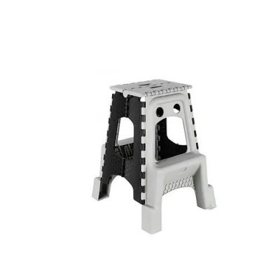 Стілець розкладний сіро-чорний (висота 550мм)