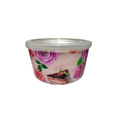 Ємність кругла з декором 2,5л троянди