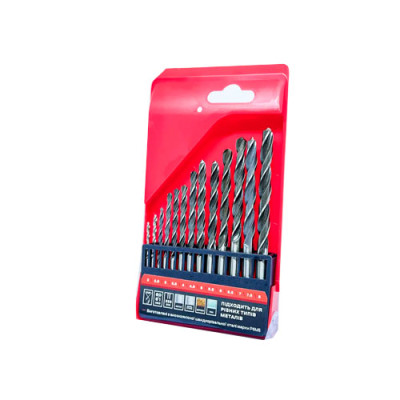 Набір свердел по металу (2;2,5;3;3,5;4;4,5;5;5,5;6;6,5;7;7,5;8мм) РЕЗЕРВ Р6М5/РЗВ1705/уп.13шт Набір свердел по металу (2;2,5;3;3,5;4;4,5;5;5,5;6;6,5;7;7,5;8мм) РЕЗЕРВ Р6М5/РЗВ1705/уп.13шт