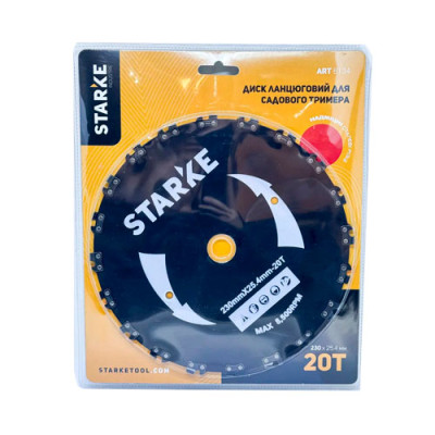 Диски до мотокоси 20Т (25,4мм*230мм) ланцюговий STARKE /8134
