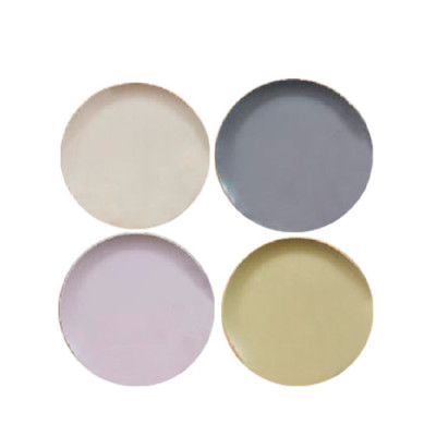 Тарілка керам. 265мм мілка 4 кольори /уп. 6шт