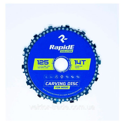 Диск пильний по дереву 125мм*14Т ланцюговий R5547 RapidE