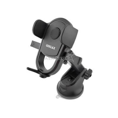 Тримач для телефона Gerlax GT-18 на присосці чорний