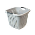 Кошик для білизни 34л з ручками Rattan Холодно-сірий