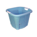 Кошик для білизни 34л з ручками Rattan Блакитний