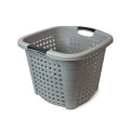 Кошик для білизни 34л з ручками Rattan Сірий