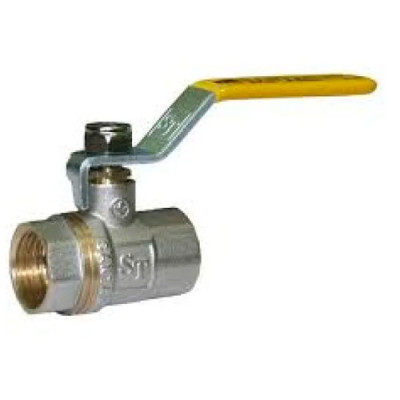 Кран кульовий 3/4 ВВ ручка WaterPro жовтий (шар латунь)