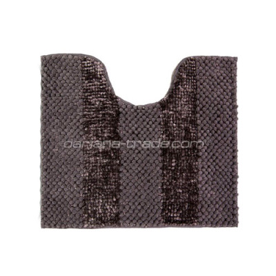 Килимок побутовий текстильний під унітаз Dariana 55*50см попільний матрас PROMO