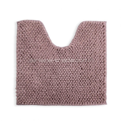 Килимок побутовий мікрофібра під унітаз Dariana 55*50см опаловий Ананас