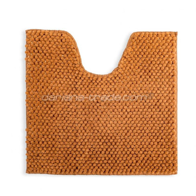 Килимок побутовий мікрофібра під унітаз Dariana 55*50см пісочний Ананас