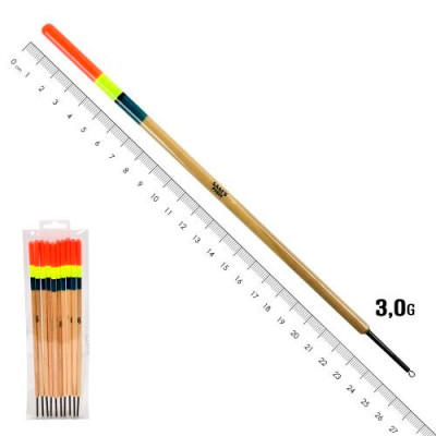 Поплавец бальза 3гр уп.10шт довгий /SF24137-3