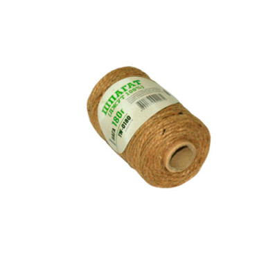 Шпагат(нитка) джутова (100% 2сорт) 0,180кг /уп.90шт