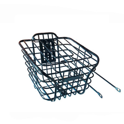 Корзина передня 28л чорна з кришкою