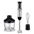 Блендер-набір 800-1400Вт GRUNHELM EBS-1228SSB стакан, вінчик, металева насадка блендер
