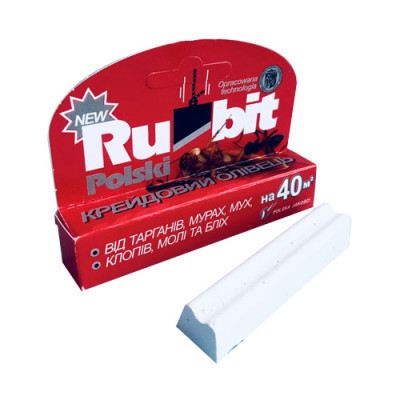 Олівець крейдовий від тарганів, мурах, мух, клопів, молі та бліх Rubit