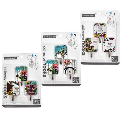 Гачки на липучці 3шт /R90493