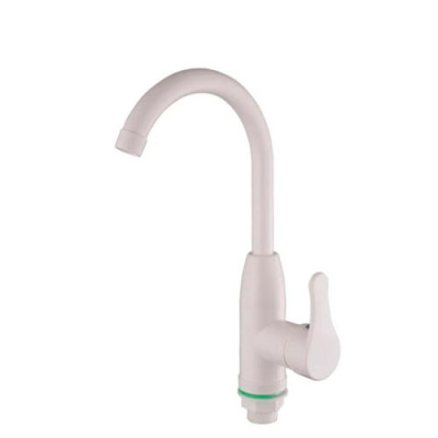 Змішувач для кухні пластик U-образний PLAMIX Diego-011-B Білий