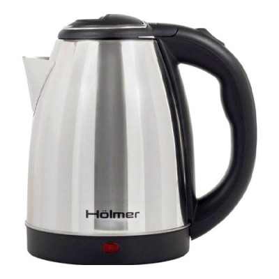 Чайник електричний 1,8л 1500 Вт, дисковий, нерж HKS-1210 підсвічування, захист від перегріву, HOLMER (гарантія 1 рік)