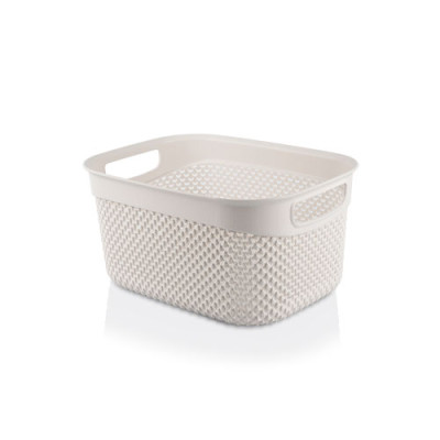 Кошик для білизни 6,6л Світло-сірий  29*21,5*15см DROP DESING/М-163