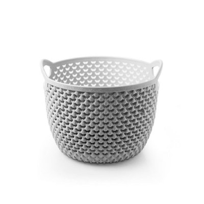 Кошик для зберегання 1,5л круглий Світло-сірий DROP DESING/М-152