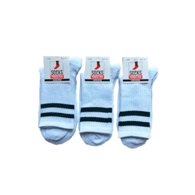 Шкарпетки (№276) висока резинка смуги XL09 чол(41-45) Білі уп.12шт