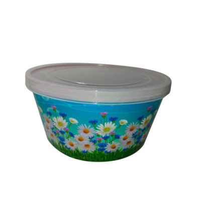Ємність кругла з декором 2,5л ромашка
