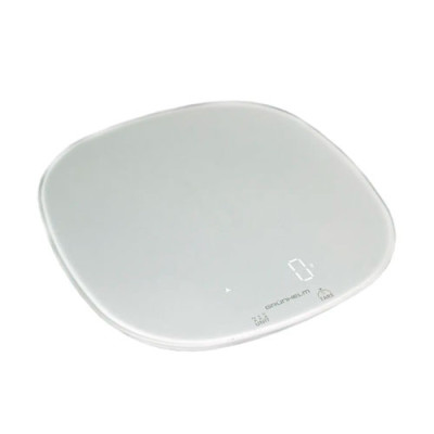 Ваги електронні 5кг кухонні KES-025LW GRUNHELM сенсор круглі білі (батар 2ААА) гарантія 1 рік