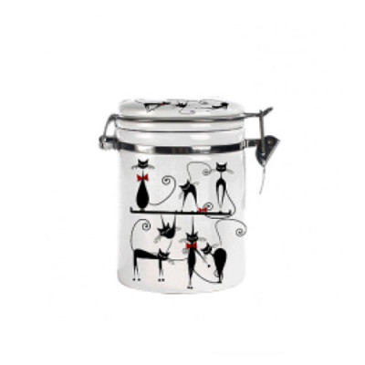 Банка керам для сипучих продуктів 500мл Чорна кішка Без упаковки 630-12/1