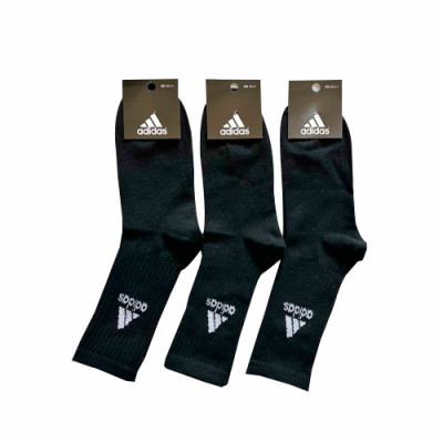 Шкарпетки (№223) висока резинка Adidas XL104/2ч жін(36-41) Чорні уп.12шт
