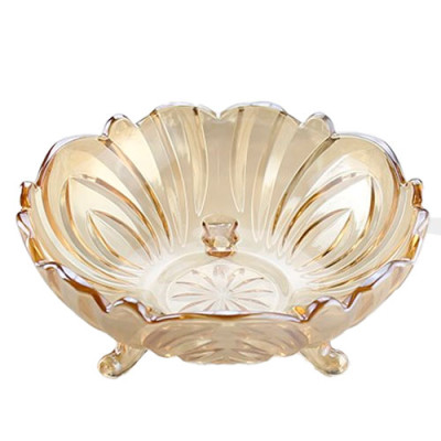 Салатник 235мм на ножках Еніо Амбер /DM002J/уп.1шт