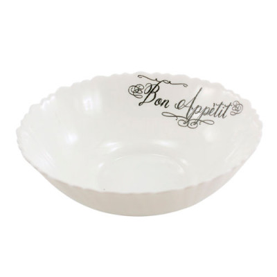 Миска(салатник) керам №8 Bon Appetit хвилястий край /уп. 6шт