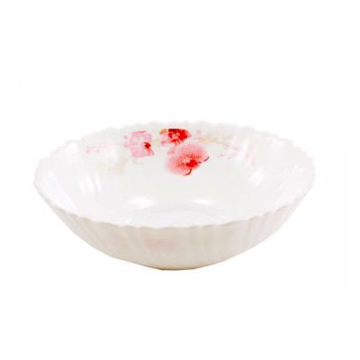 Миска(салатник) склокерам. №8 Орхідея хвилястий край /6714/Sуп.6шт