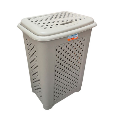 Кошик для білизни 54л Rattan Кремовий