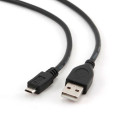 Кабель USB/micro USB 1м Cablexpert Black 2.0A (CCP-mUSB2AMBM-1M)