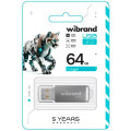 Флешка USB 64Gd Wibrand Cougar срібляста (WI2.0/CU64P1S)