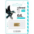 Флешка USB 64Gd Wibrand Hawk золота (WI2.0/HA64M1G)