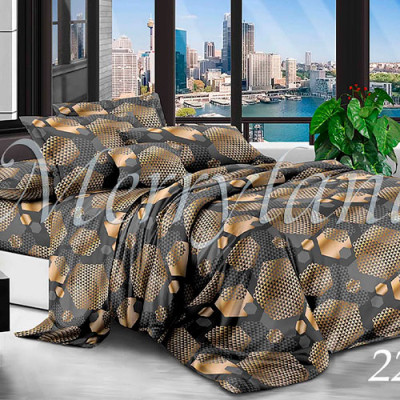 К-т пост. білизни євро /2276 бязь MERRYLAND BRONZE(пр200*215, под. 200*215, нав. 70*70*2)