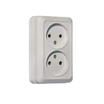 Розетка 2-я зовнішня SVT /7811 / 10шт