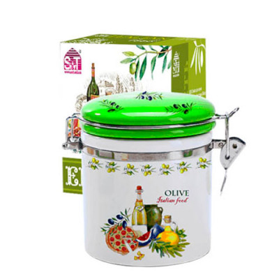 Банка керам для сипучих продуктів 700мл Італійскі страви