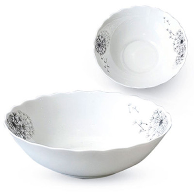 Миска склокерам.900мл Кульбабки ящ 48шт уп 6шт