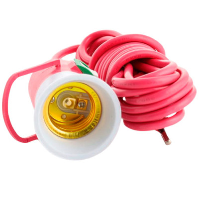 Патрон з проводом 3м Е27 з кнопкою /LMR924-9105