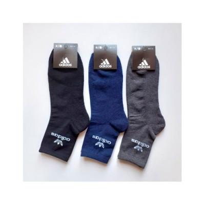 Шкарпетки (№423) махрова стопа високі Adidas PL203k чол (41-45) Чорні уп.12шт
