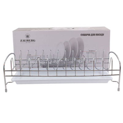 Сушарка для посуду одноярусна нерж. 39*18*11см ZAUBERG /DN1001