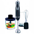 Блендер-набір 1200Вт CROWNBERG СВ-6223 2 швидкості, чаша, стакан, вінчик, металева насадка блендер (без гарантії)