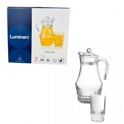 Набір для соку 7пр Lancier 6*270мл+графин 1,8л Luminarc /X1023