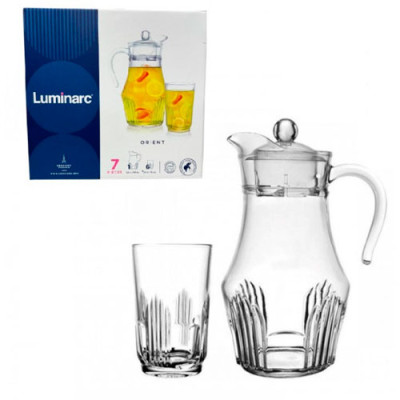 Набір для соку 7пр Orient 6*270мл+графин 1,8л Luminarc /X1025
