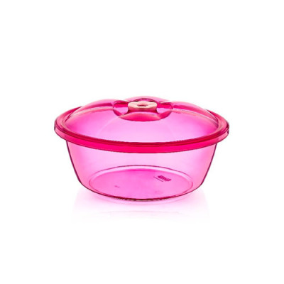 Таз 4,5л п/е прозорий з кришкою Dunya Plastik