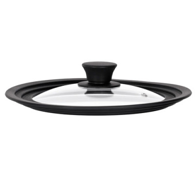 Кришка на каструлю скло/силікон d=20см*22см*24см А+