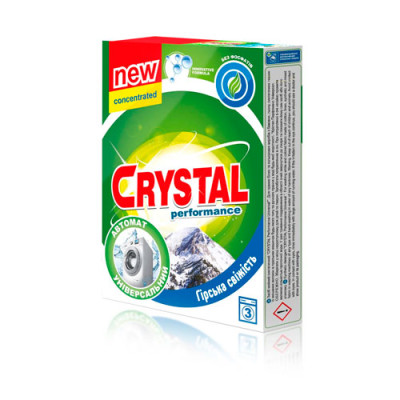 Пральний порошок Crysral Автомат 350гр Гірська свіжість уп.26шт